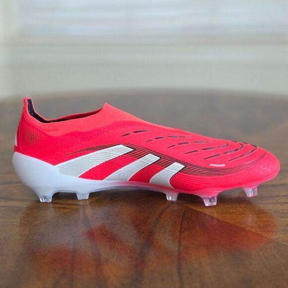 Adidas Predator Elite Laceless FG Soccer Cleats Lucid Red White Men's 11 ID3877 - Picture 8 of 16